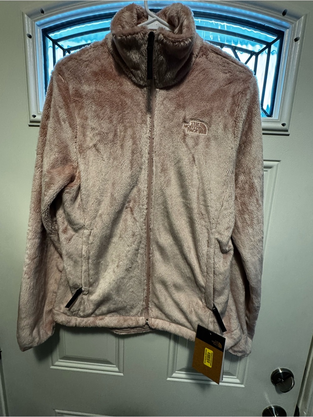 The North Face Women's Plush Teddy Full-Zip Jacket in Dusty Rose Medium